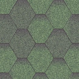 Битумная черепица Акваизол Зеленая микс
